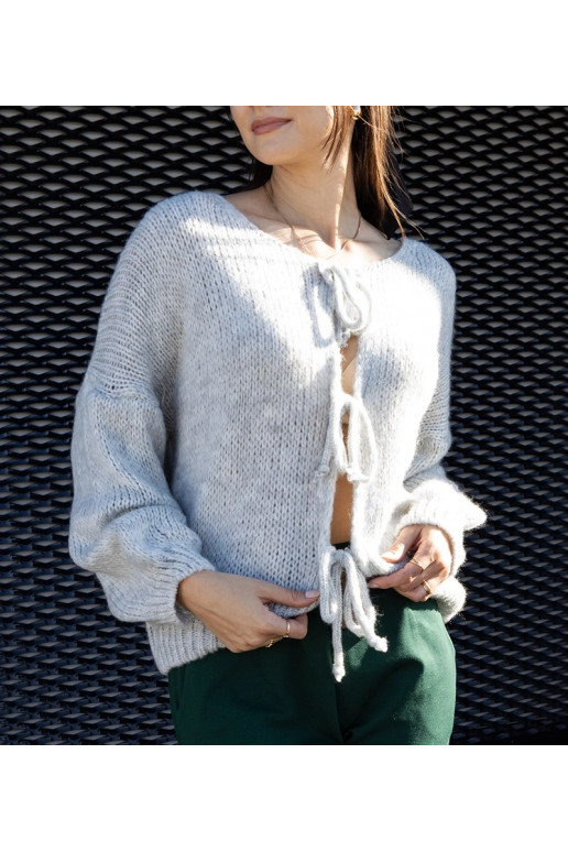 Pelēks piesiets džemperis Sumaia Pelēks piesiets džemperis Sumaia