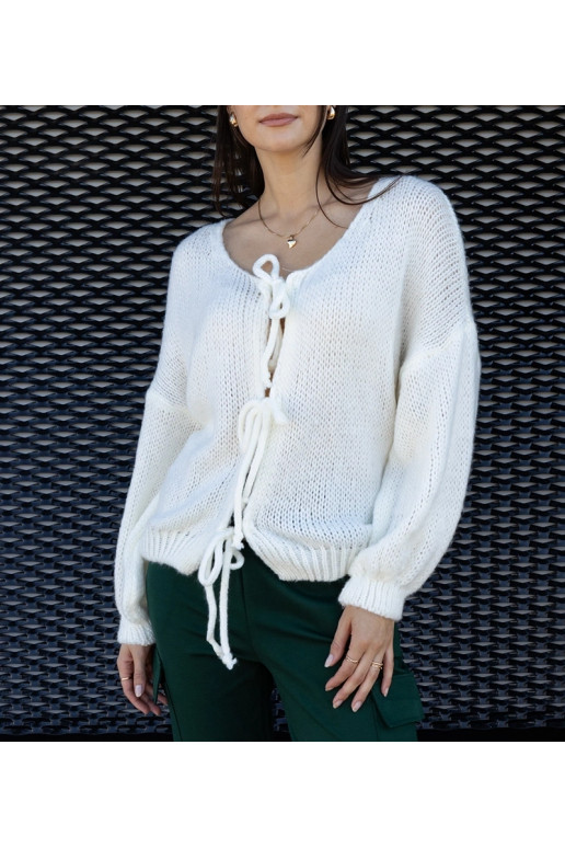 Balts sasiets džemperis Sumaia Balts sasiets džemperis Sumaia