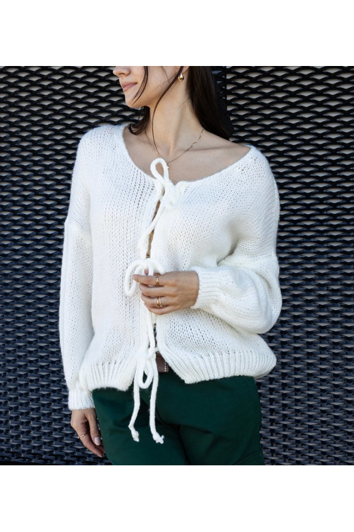 Balts sasiets džemperis Sumaia Balts sasiets džemperis Sumaia