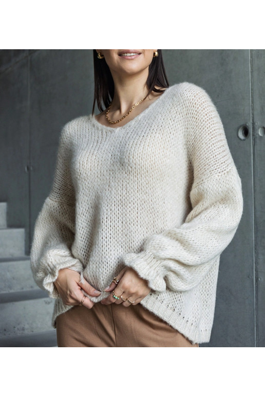 Bēšs V veida kakla džemperis Gista Bēšs V veida kakla džemperis Gista