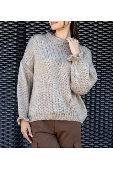 Gaiši bēšs asimetrisks...