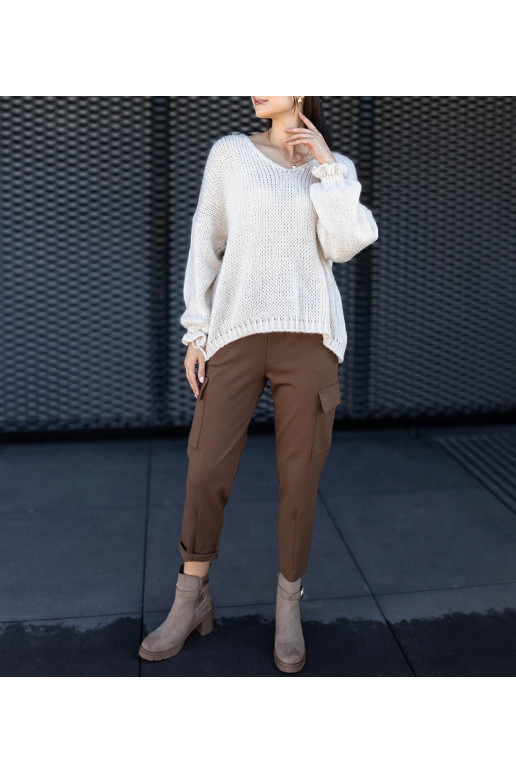 Brūnas Nuala kaujas bikses ar ielāpu...