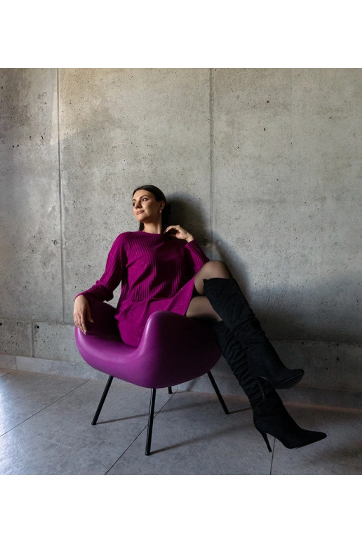 Kadyra tumši rozā mirdzoša Midi kleita