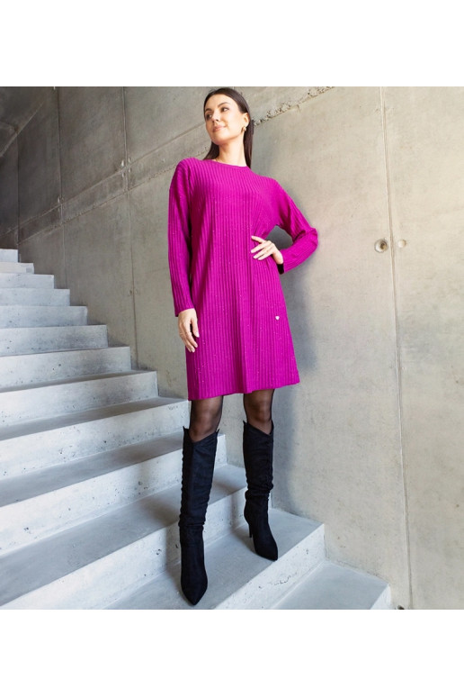 Kadyra tumši rozā mirdzoša Midi kleita