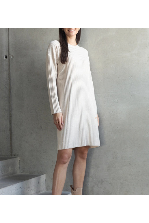 Bēša midi kleita ar spīdumu Kadyra Bēša midi kleita ar spīdumu Kadyra