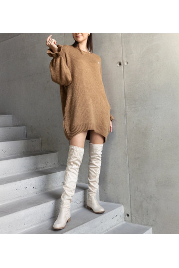 Najeta Brown Long Oversized...