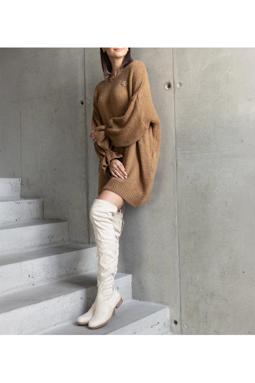 Najeta Brown Long Oversized džemperis... Najeta Brown Long Oversized džemperis...