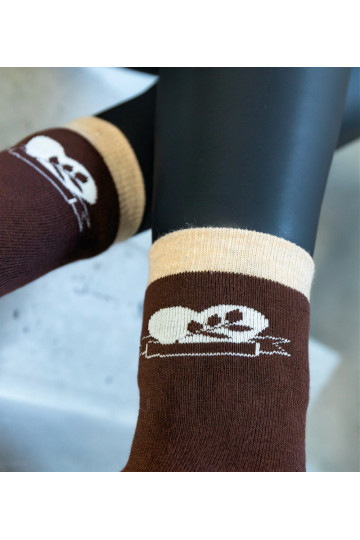 Brūnas siltas zeķes Sella 2