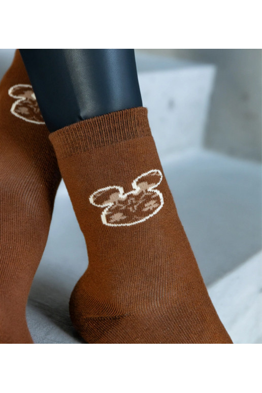 Brūnas siltas zeķes Sella Brūnas siltas zeķes Sella