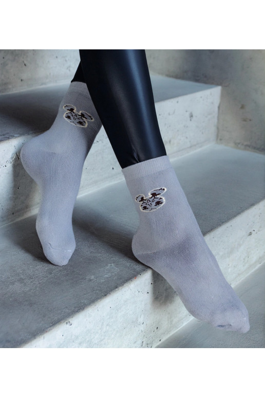 Sella pelēkas siltas zeķes