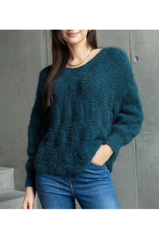 Neveri tumši zaļš džemperis ar V... Neveri tumši zaļš džemperis ar V...