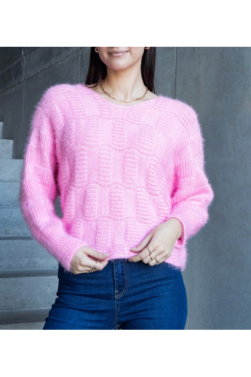 Neveri Rozā V veida kakla džemperis Neveri Rozā V veida kakla džemperis