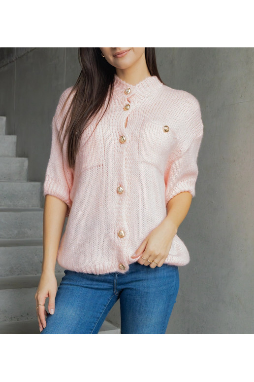 Sieviešu rozā džemperis ar īsām... Sieviešu rozā džemperis ar īsām...