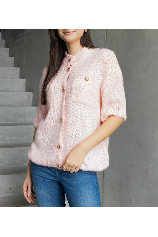 Sieviešu rozā džemperis ar īsām... Sieviešu rozā džemperis ar īsām...