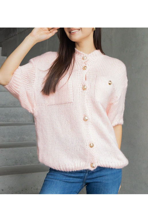 Sieviešu rozā džemperis ar īsām... Sieviešu rozā džemperis ar īsām...