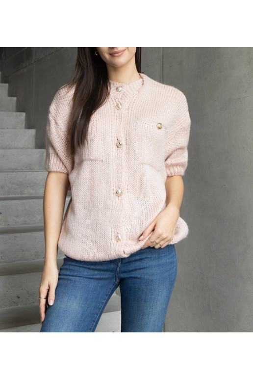 Sieviešu rozā džemperis ar īsām... Sieviešu rozā džemperis ar īsām...