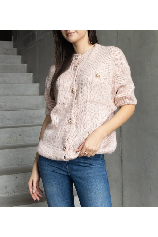 Sieviešu rozā džemperis ar īsām... Sieviešu rozā džemperis ar īsām...