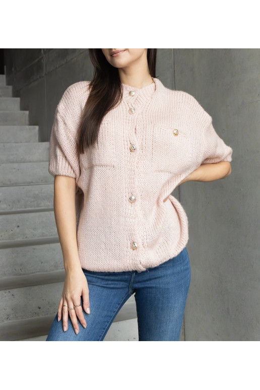 Sieviešu rozā džemperis ar īsām... Sieviešu rozā džemperis ar īsām...