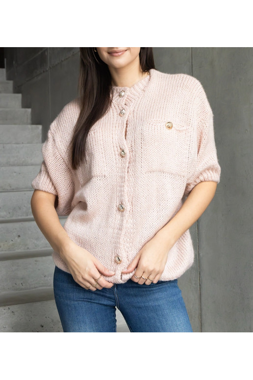 Sieviešu rozā džemperis ar īsām... Sieviešu rozā džemperis ar īsām...