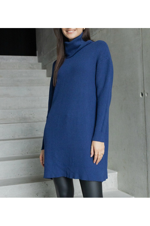 Garš tumši zils mīksts džemperis Kali Garš tumši zils mīksts džemperis Kali