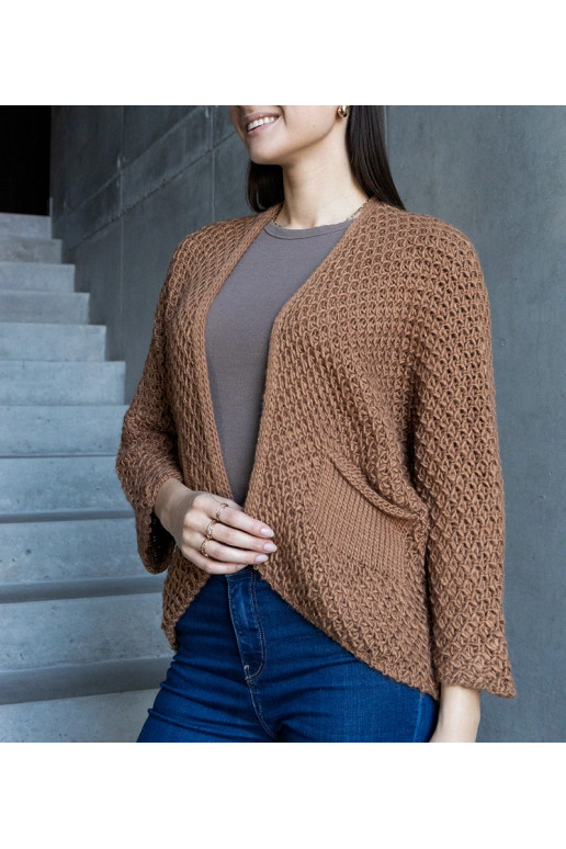 Tumši bēšs Nira wrap jaciņš