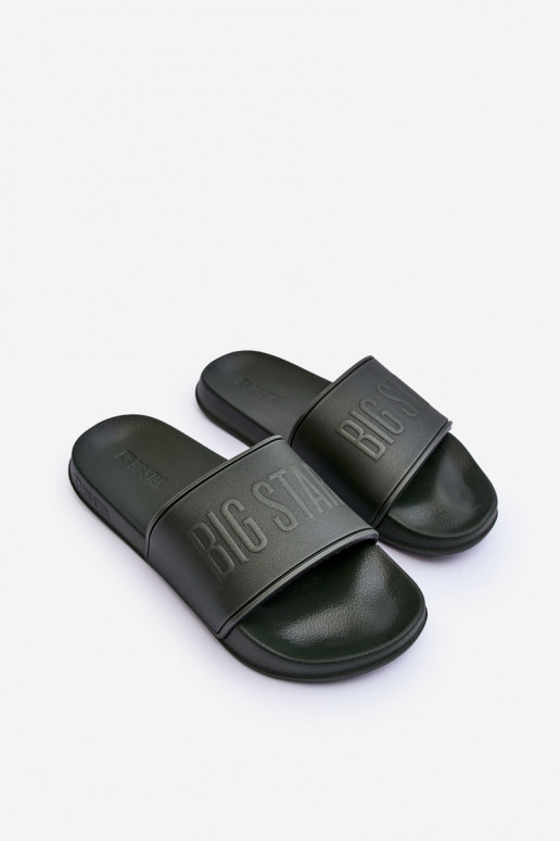 Vieglas čības  Big Star MM174324 haki krāsas Vieglas čības  Big Star MM174324 haki krāsas