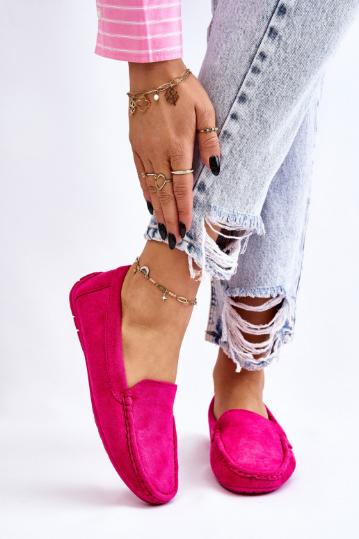 Zamšādas mokasīni  rozā krāsas Morreno