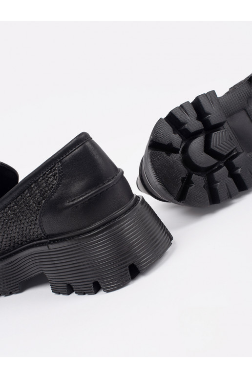 Melns Spīdīgi mokasīni  Melns Spīdīgi mokasīni