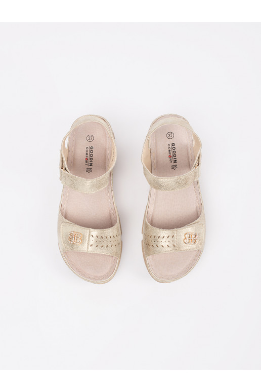 Zelta krāsas kurpes 