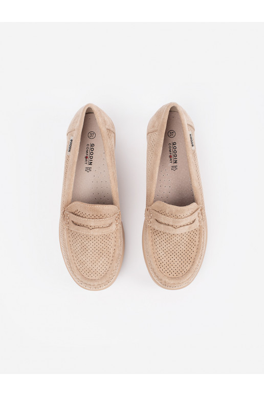 smilšu krāsas mokasīni  smilšu krāsas mokasīni