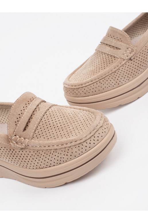 smilšu krāsas mokasīni  smilšu krāsas mokasīni