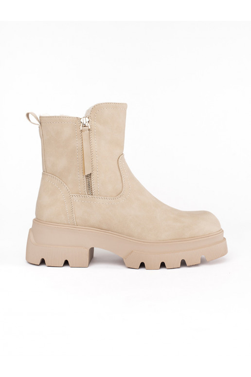 smilšu krāsas sieviešu zābaki  Sergio Leone