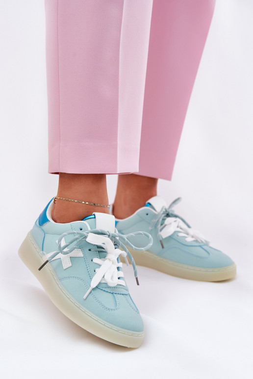  sporta apavi  ar leoparda kažokādas rakstu piparmētras krāsas Zelevelis