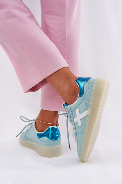  sporta apavi  ar leoparda kažokādas rakstu piparmētras krāsas Zelevelis