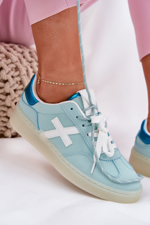  sporta apavi  ar leoparda kažokādas rakstu piparmētras krāsas Zelevelis