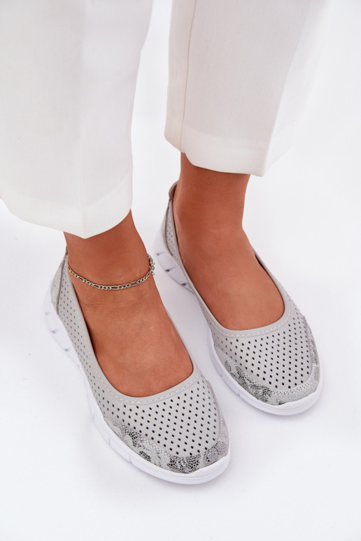   Ažūra balerīnas Vinceza 95323 Pelēkas krāsas