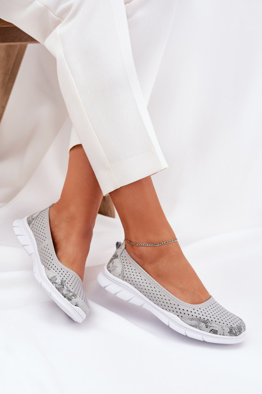   Ažūra balerīnas Vinceza 95323 Pelēkas krāsas