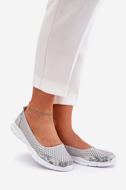   Ažūra balerīnas Vinceza 95323 Pelēkas krāsas