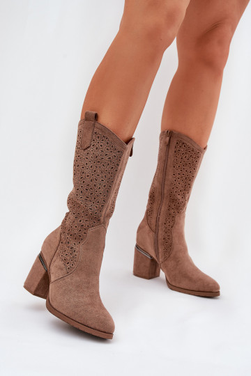 garie zābaki   S.Barski HY51-238 brūnas krāsas 2