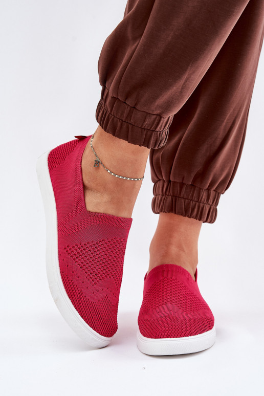 Moteriški sporta apavi Slip-on Big Star FF274A605 rozā krāsā