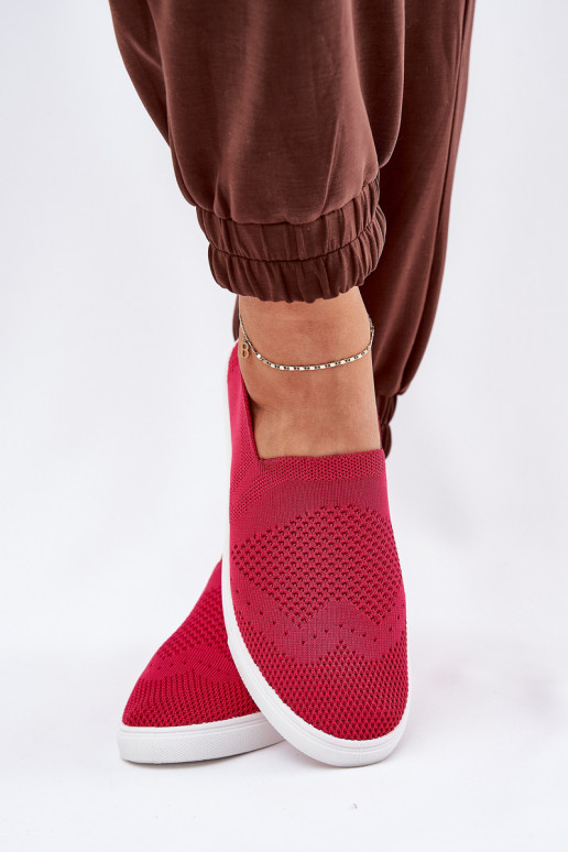 Moteriški sporta apavi Slip-on Big Star FF274A605 rozā krāsā