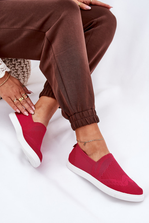 Moteriški sporta apavi Slip-on Big Star FF274A605 rozā krāsā