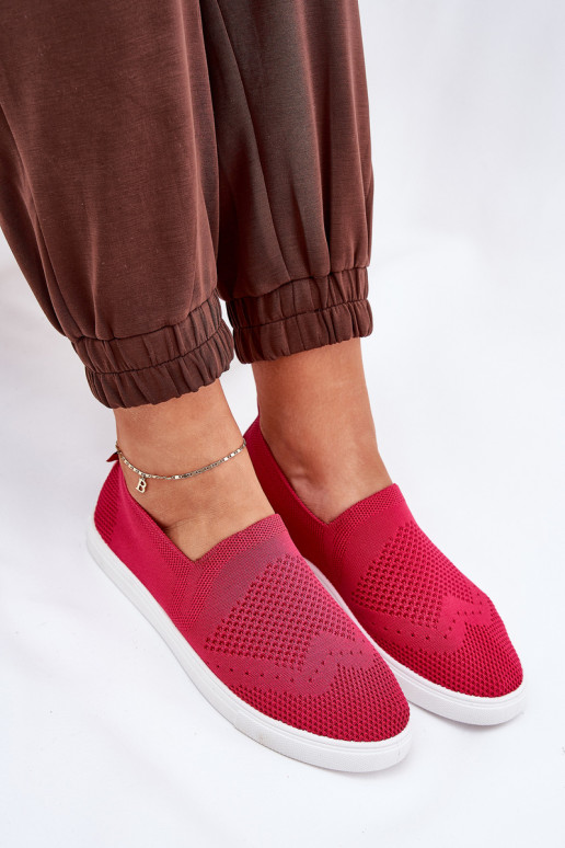 Moteriški sporta apavi Slip-on Big Star FF274A605 rozā krāsā