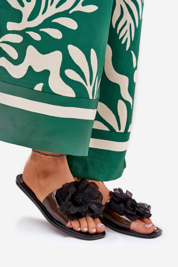  zempapēžu sieviešu čības Ze Sztucznym  Melns Vobetta