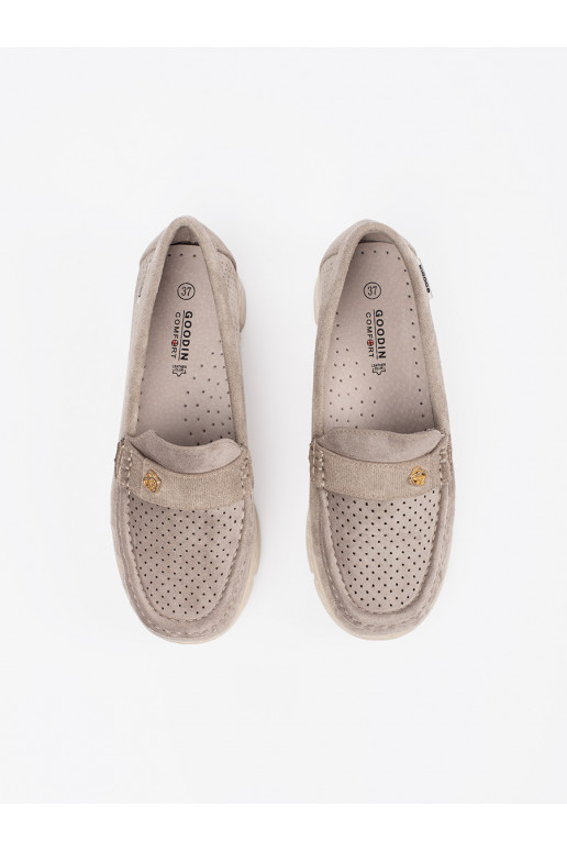 smilšu krāsas  mokasīni ze m elementem smilšu krāsas  mokasīni ze m elementem