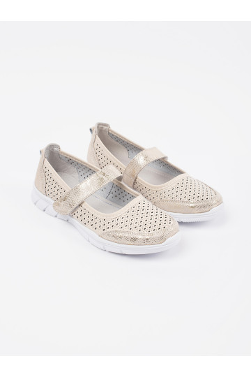 smilšu krāsas balerīnas    2