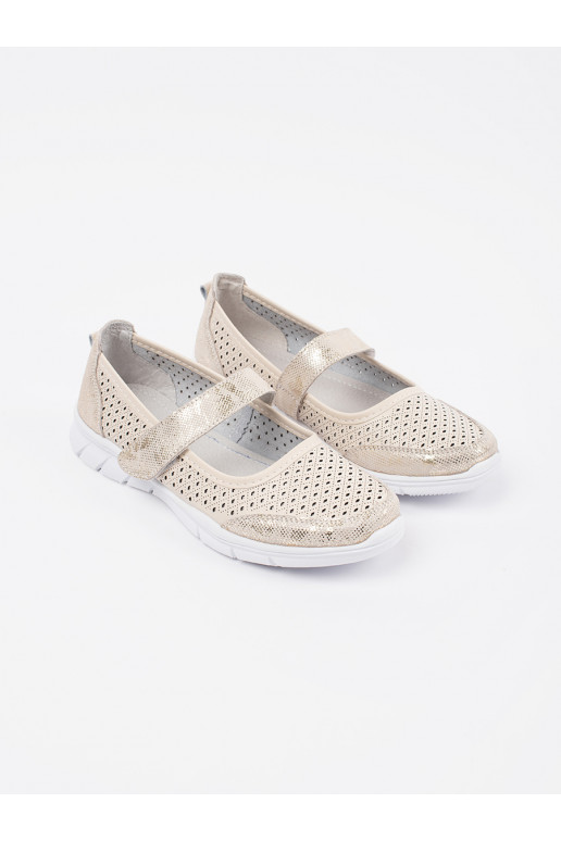 smilšu krāsas balerīnas   