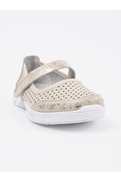 smilšu krāsas balerīnas   