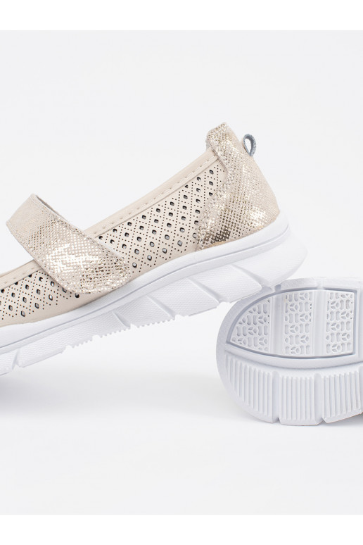 smilšu krāsas balerīnas   