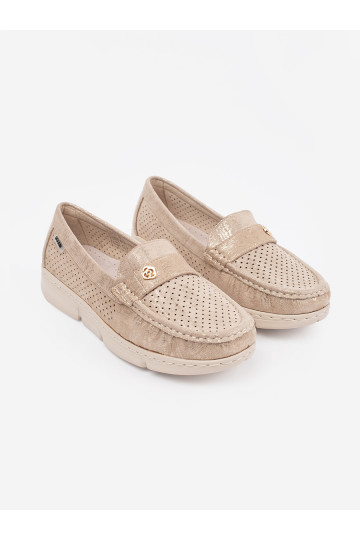 smilšu krāsas  mokasīni ze m elementem 2